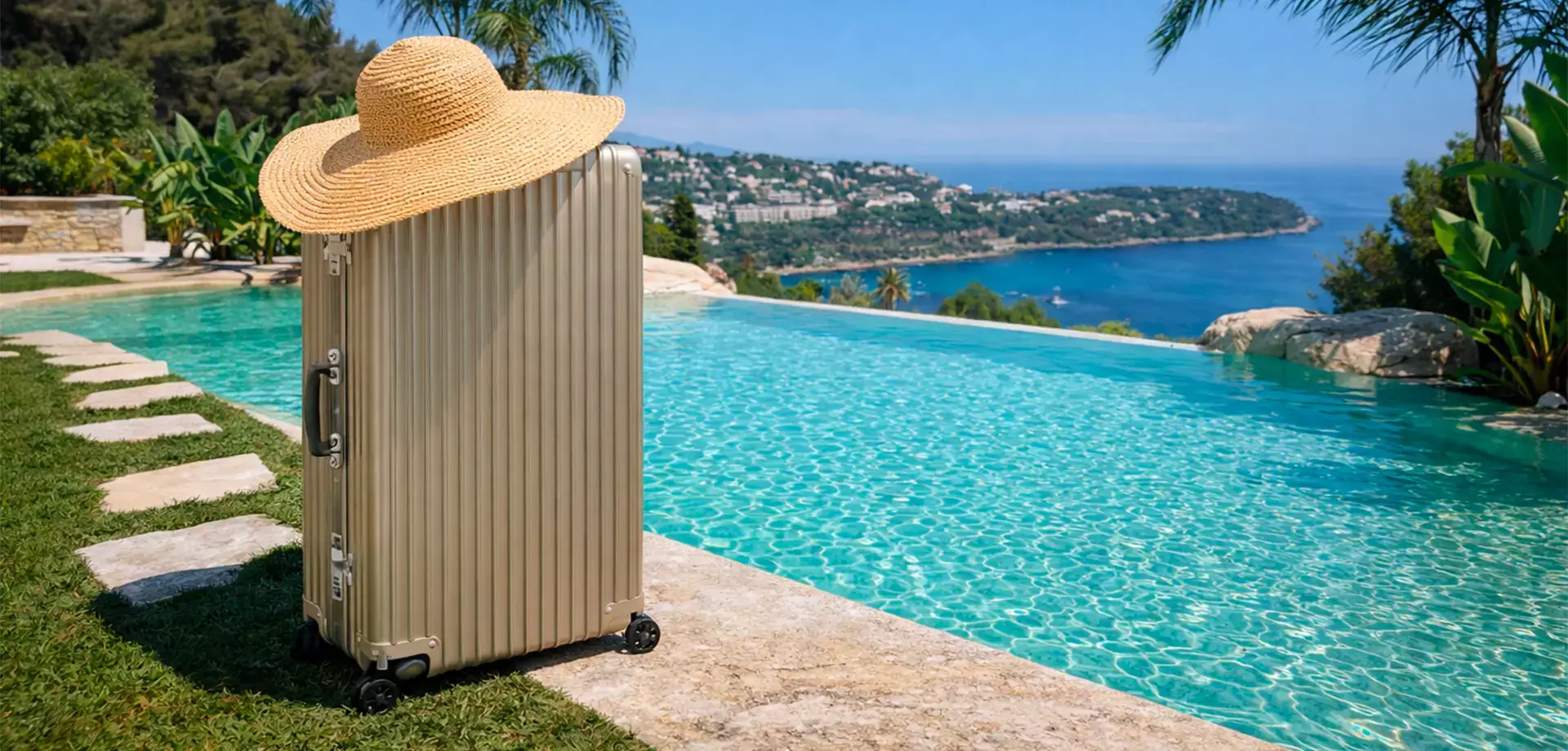 Soirée près de la piscine Soirée près de la piscine