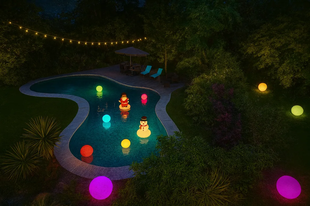 Objets lumineux flottants : une touche festive et ludique