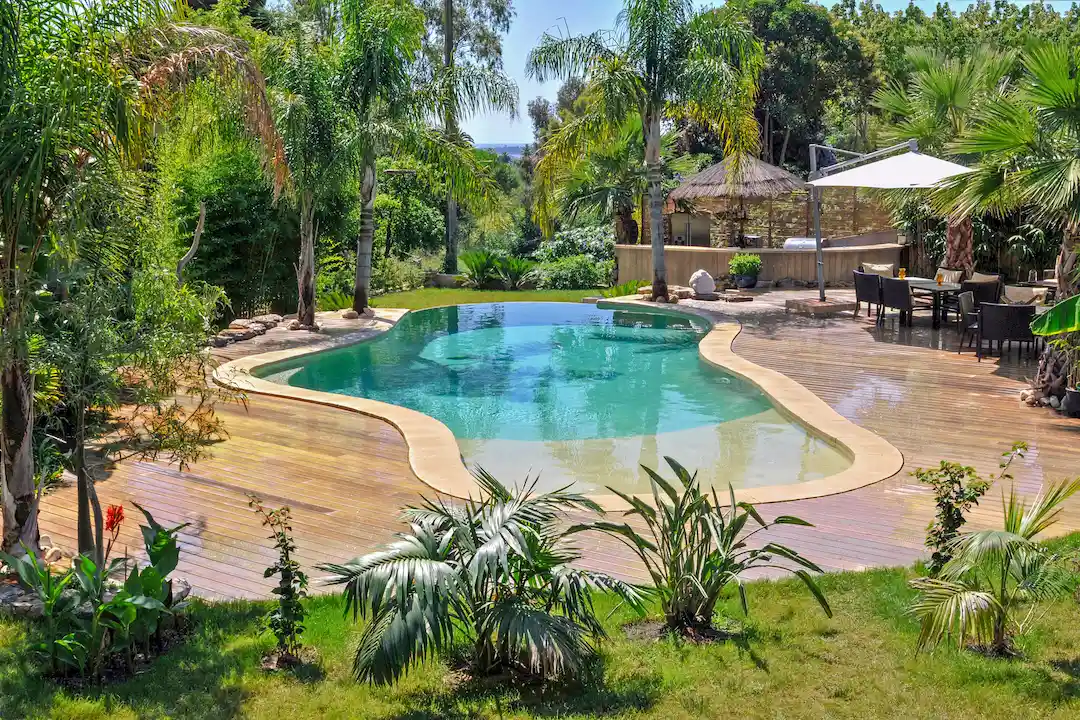 Piscine de forme libre - Villa St Barth – Alpes Maritimes (06)