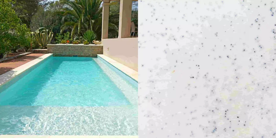 L’effet turquoise unique du marbre de Carrare