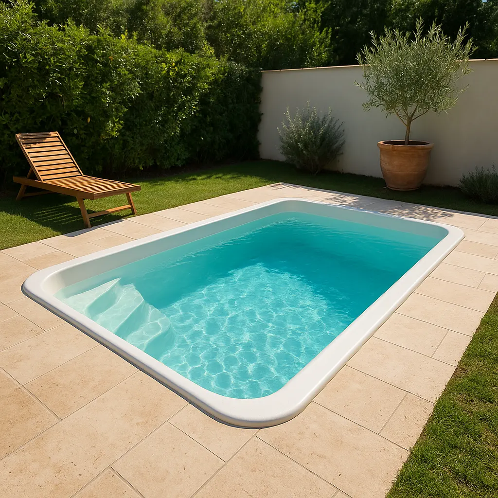 Projection du béton par voie sèche pour une piscine monobloc monocoque